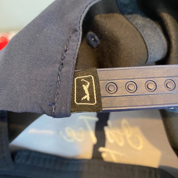 PGA Tour It's Tee Time Embroidered Snapback Hat One Size - Picture 6 of 7